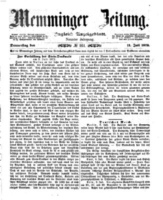 Memminger Zeitung Donnerstag 11. Juli 1872