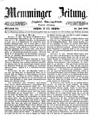 Memminger Zeitung Mittwoch 24. Juli 1872