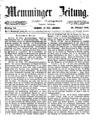 Memminger Zeitung Freitag 25. Oktober 1872