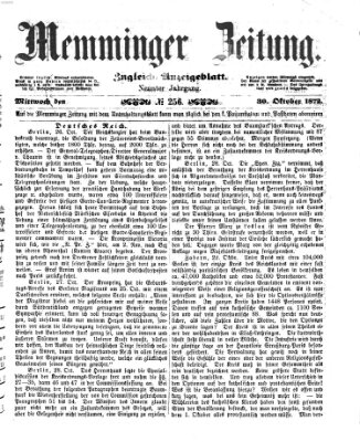 Memminger Zeitung Mittwoch 30. Oktober 1872