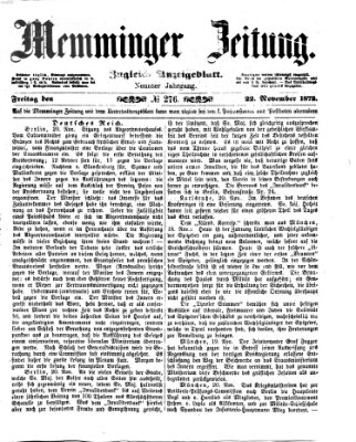 Memminger Zeitung Freitag 22. November 1872