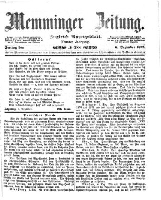 Memminger Zeitung Freitag 6. Dezember 1872