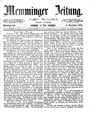 Memminger Zeitung Sonntag 8. Dezember 1872