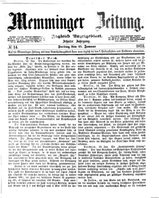 Memminger Zeitung Freitag 17. Januar 1873