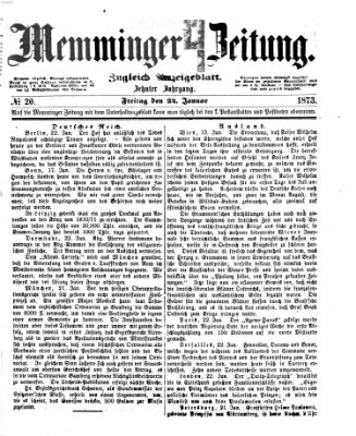 Memminger Zeitung Freitag 24. Januar 1873