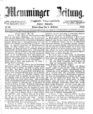 Memminger Zeitung Donnerstag 6. Februar 1873