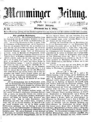 Memminger Zeitung Mittwoch 5. März 1873