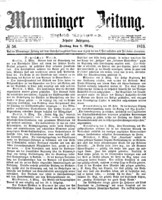 Memminger Zeitung Freitag 7. März 1873