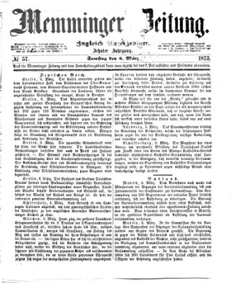 Memminger Zeitung Samstag 8. März 1873