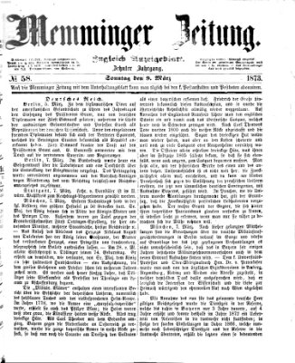 Memminger Zeitung Sonntag 9. März 1873