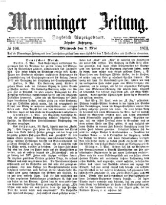 Memminger Zeitung Mittwoch 7. Mai 1873