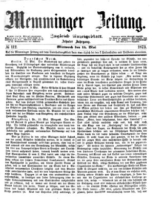 Memminger Zeitung Mittwoch 14. Mai 1873