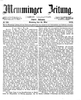 Memminger Zeitung Sonntag 18. Mai 1873