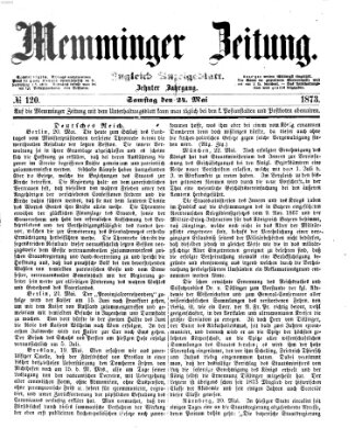 Memminger Zeitung Samstag 24. Mai 1873