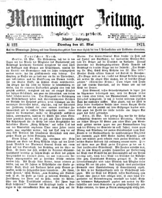 Memminger Zeitung Dienstag 27. Mai 1873