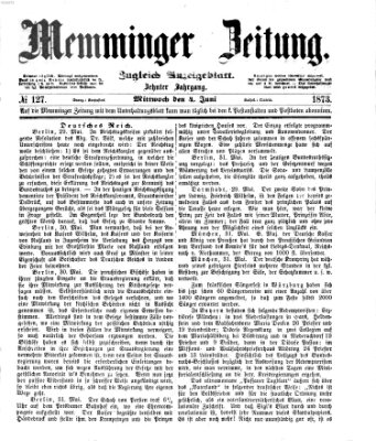 Memminger Zeitung Mittwoch 4. Juni 1873