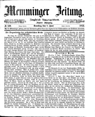 Memminger Zeitung Samstag 7. Juni 1873