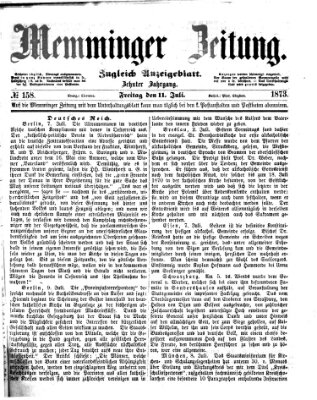 Memminger Zeitung Freitag 11. Juli 1873