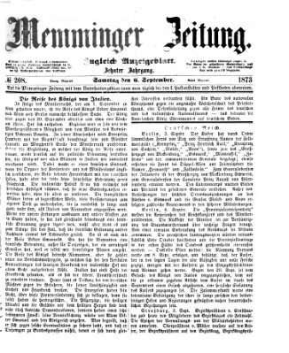 Memminger Zeitung Samstag 6. September 1873