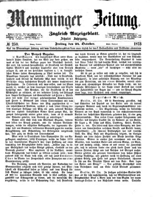 Memminger Zeitung Freitag 24. Oktober 1873