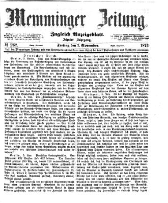 Memminger Zeitung Freitag 7. November 1873