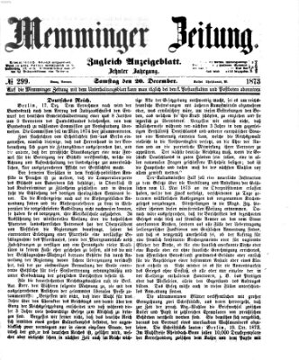 Memminger Zeitung Samstag 20. Dezember 1873