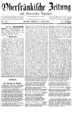 Oberfränkische Zeitung und Bayreuther Anzeiger (Bayreuther Anzeiger) Mittwoch 31. Januar 1872