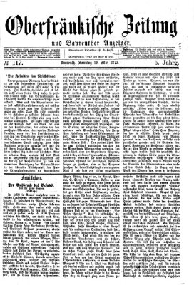 Oberfränkische Zeitung und Bayreuther Anzeiger (Bayreuther Anzeiger) Sonntag 19. Mai 1872