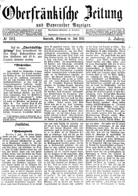 Oberfränkische Zeitung und Bayreuther Anzeiger (Bayreuther Anzeiger) Mittwoch 10. Juli 1872