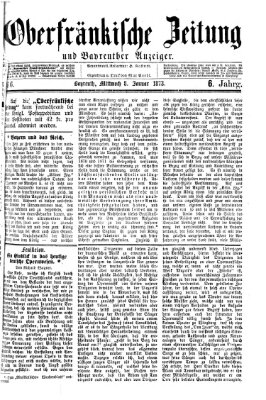 Oberfränkische Zeitung und Bayreuther Anzeiger (Bayreuther Anzeiger) Mittwoch 8. Januar 1873