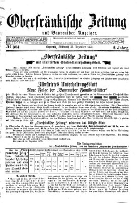 Oberfränkische Zeitung und Bayreuther Anzeiger (Bayreuther Anzeiger) Mittwoch 24. Dezember 1873