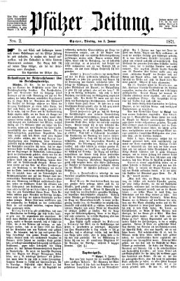 Pfälzer Zeitung Dienstag 3. Januar 1871