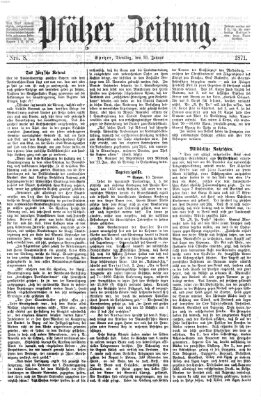 Pfälzer Zeitung Dienstag 10. Januar 1871