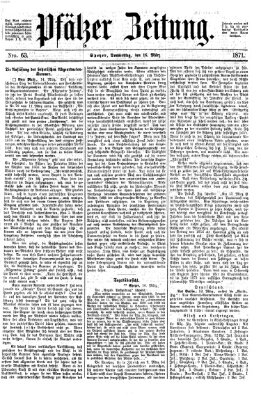 Pfälzer Zeitung Donnerstag 16. März 1871