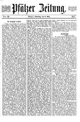 Pfälzer Zeitung Donnerstag 23. März 1871