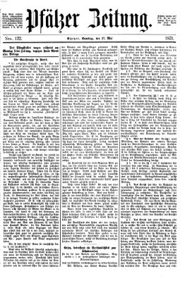 Pfälzer Zeitung Samstag 27. Mai 1871