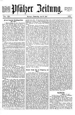 Pfälzer Zeitung Donnerstag 29. Juni 1871