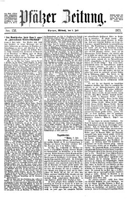 Pfälzer Zeitung Mittwoch 5. Juli 1871