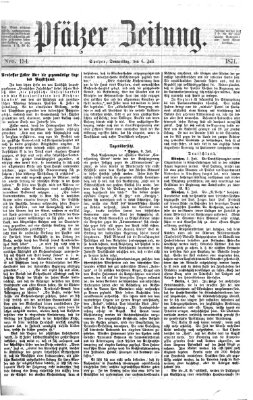 Pfälzer Zeitung Donnerstag 6. Juli 1871