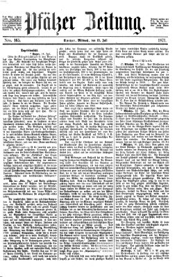 Pfälzer Zeitung Mittwoch 19. Juli 1871