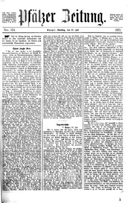 Pfälzer Zeitung Samstag 29. Juli 1871