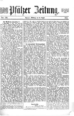 Pfälzer Zeitung Mittwoch 23. August 1871