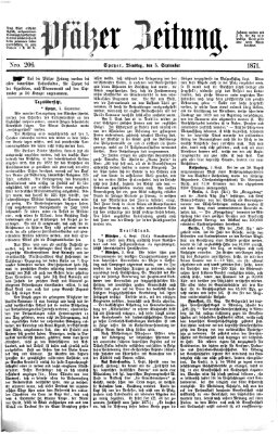 Pfälzer Zeitung Dienstag 5. September 1871