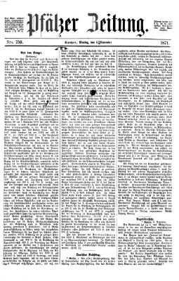 Pfälzer Zeitung Montag 6. November 1871