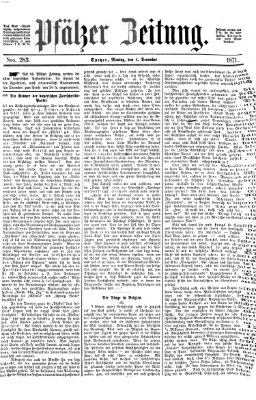 Pfälzer Zeitung Montag 4. Dezember 1871