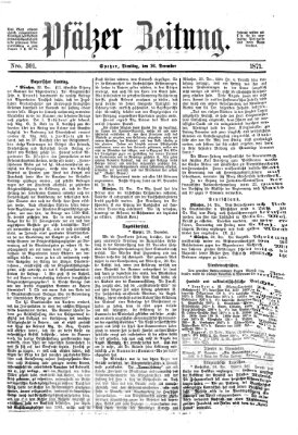 Pfälzer Zeitung Dienstag 26. Dezember 1871