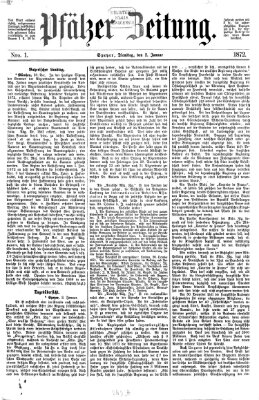 Pfälzer Zeitung Dienstag 2. Januar 1872