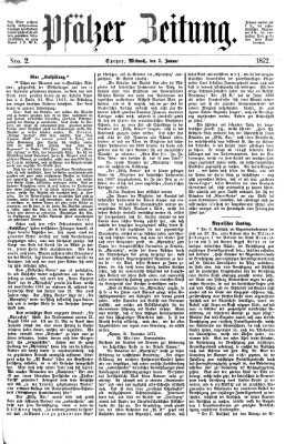 Pfälzer Zeitung Mittwoch 3. Januar 1872