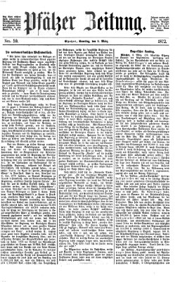 Pfälzer Zeitung Samstag 9. März 1872