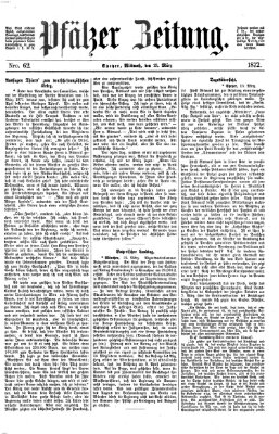 Pfälzer Zeitung Mittwoch 13. März 1872